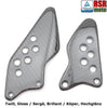 Kawasaki ZX10R ZX10-R 04-05 100% Carbon Fersenschutz Heel Plates Repose pieds 4