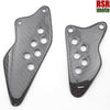 Kawasaki ZX10R ZX10-R 04-05 100% Carbon Fersenschutz Heel Plates Repose pieds 1